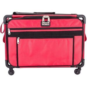 Tutto Sewing Machine on Wheels Case Large Red Collapsible
